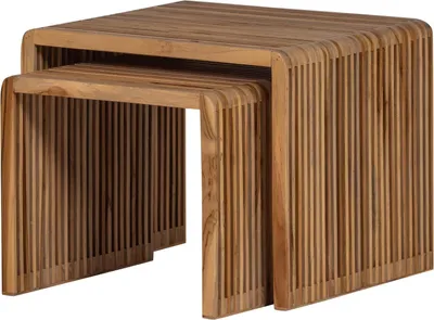 Produktbild von Jasmijn Beistelltisch Teak Natural - 2Er Set