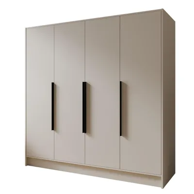 Produktbild von Kleiderschrank Goya I 200 cm (kaschmir, schwarze Griffe)