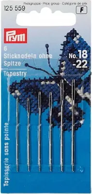 Produktbild von Prym Sticknadeln abgerundete Spitze Gr. 24-26 silberfarbig, 6 Stk