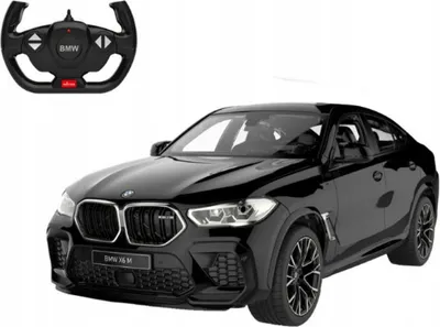 Produktbild von COIL Ferngesteuerte Autos, Ferngesteuertes Kinderauto mit Fernsteuerung, BMW X6 M R/C, Maßstab 1:14, Frequenz: 2.4GHZ, 8km/h, für Kinder ab 3 Jahren, Schwarz