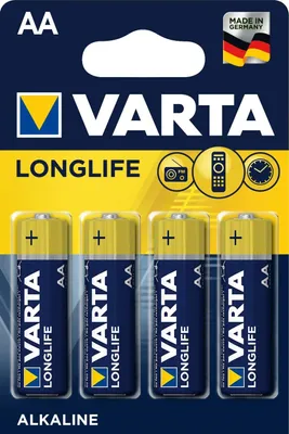 Productafbeelding van Varta 04106101414 Batterijen LONGLIFE - Mignon/LR06/AA, 1,5 V, verpakking van 4 stuks