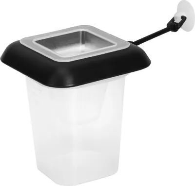 Produktbild von Aquarium-Kunststoff-Trichter-Futterspender, roter Insekten-Futterbecher, Blutwurm-Nematoden mit Saugnapf für Aquarium