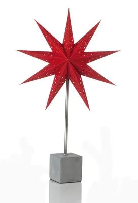 Produktbild von Markslöjd VELOURS Standstern rot, H 45 cm x T 16,5 cm x B 45 cm