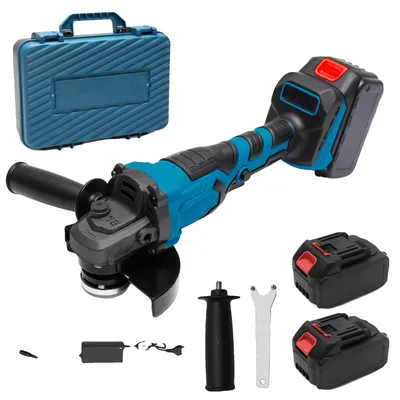 Immagine prodotto di Smerigliatrice angolare, disco da 125 mm, 3 velocità, 2 batterie