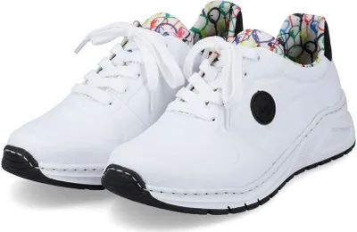 Produktbild von Rieker Damen-Schnürhalbschuh-Sneaker Weiß, Farbe:weiß, EU Größe:42