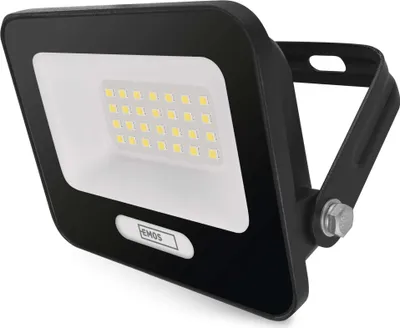 LED reflektor GLARO 20W, černý, IP65, 2000 lm, neutrální bílá