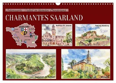 Produktbild von Charmantes Saarland (Wandkalender 2027 DIN A3 quer), CALVENDO Monatskalender