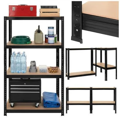 Produktbild von Lagerregal - schwarz 150x75x30 Bigstreen