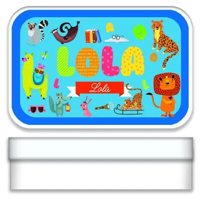 Wertgutschein-Box „Lola“ aus Metall, personalisiert, 2,7x9,7x6,2 cm
