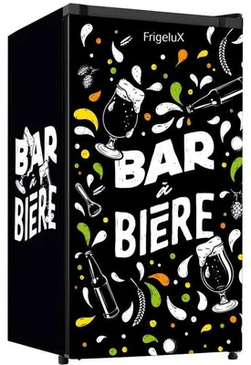 Image de Bar a biere FRIGELUX BAB89NE 88 L Porte reversible Classe E Design noir 45 x 49 x 83,1 cm