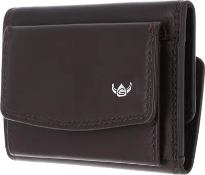 Produktbild von Golden Head Leder Geldbörse Polo RFID Protect Minischeintasche 1314 Dunkelbraun
