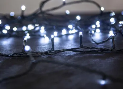 Immagine prodotto di Catena luminosa MagicHome Natale Serpens, 100 LED bianco freddo, 8 funzioni, 230 V, 50 Hz, con adattatore, IP44, per esterni, illuminazione, L-10 m