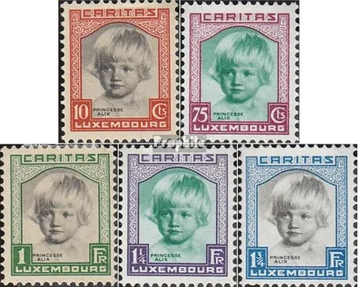 Produktbild von Briefmarken Luxemburg 1931 Mi 240-244 (kompl.Ausg.) postfrisch Kinderhilfe