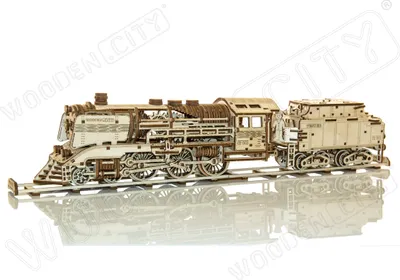 Immagine prodotto di Puzzle 3D WOODEN CITY Express con tender e binari 580 pezzi