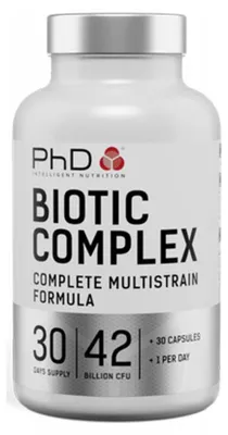 Produktbild von PhD Biotic Complex (30 Caps) Unflavoured - Vitamine, Mineralien & Gesundheit - Probiotika