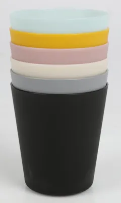 Image de BURI gobelets en plastique set de 6 265ml réutilisables fête cocktail eau bière plastique