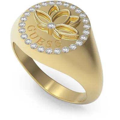 Produktbild von Fingerringen Siegelring Guess Gold 14 Kollektion Lotus - frau
