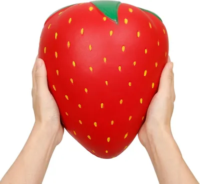 Productafbeelding van Squeeze speelgoed gigantische aardbei langzaam - Stijgende Squishy Anti Stress Geurige Kawaii Angst