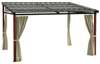 Produktbild von Gartenpergola Versenkbar Wetterbest?ndig Mit Befestigungsmaterial Beige