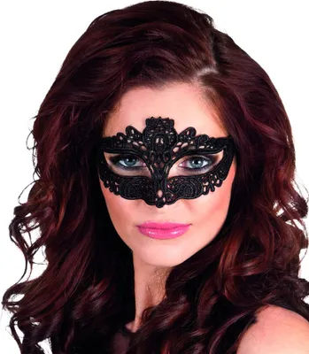 Produktbild von Augenmaske Masquerade Spitze schwarz