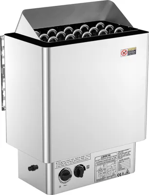 Zdjęcie produktu dla Elektryczny piec do sauny SucceBuy, 8 kW, 400 V, przenośny piec do sauny do użytku wewnątrz i na zewnątrz z 3-godzinnym timerem, zintegrowanym sterowaniem dla 8-12 m³, odpowiedni do hotelowych pryszniców spa, stal nierdzewna 430