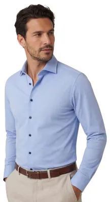 Produktbild von Olymp Hemd blau gestrickt No. Six Super Slim