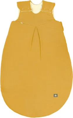 Produktbild von Odenwälder Musselin-Schlafsack wattiertGröße:90;Design:Mustard