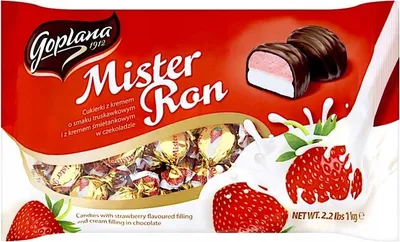 Produktbild von Solidarność Bonbons Mister Ron Erdbeer-Sahne 1 kg