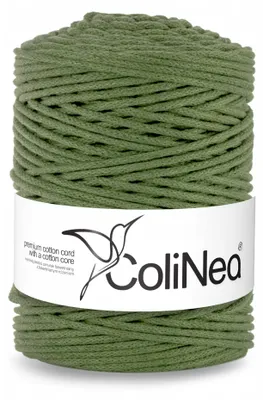 Produktbild von ColiNea Makramee-Garn 3 mm geflochten Baumwolle 200 m Khaki