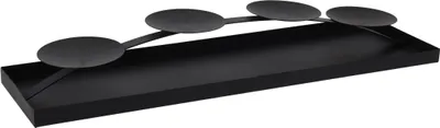 Obrázek produktu pro 3.11 Kovový svícen XXL v černé barvě - 58 cm - zakřivený