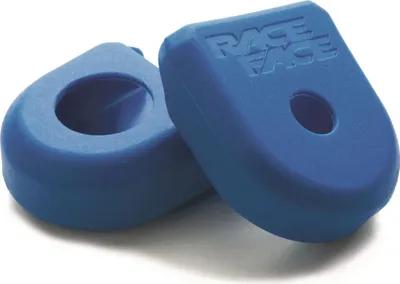 Produktbild von Race Face Crank Boot Kurbelschutz Kit, 2 Stk., small, blau - Schutz für Kurbe...