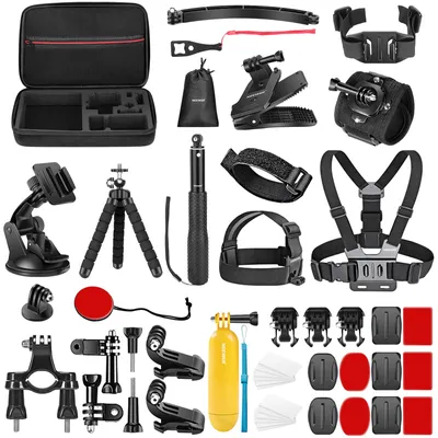 Immagine prodotto di Set di supporti Neewer 50v1 per GoPro, action camera, minicamere sportive e fotocamere DSLR
