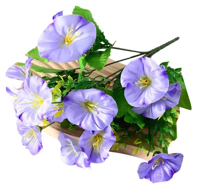 Produktbild von Künstlicher Prunkwindenstrauß mit 7 Blütenköpfen, UV-beständig, mit Stiel, für Vase, Hochzeit, Brautstrauß, drinnen und draußen, Garten, Zuhause, Küche, Büro, Tischdekoration