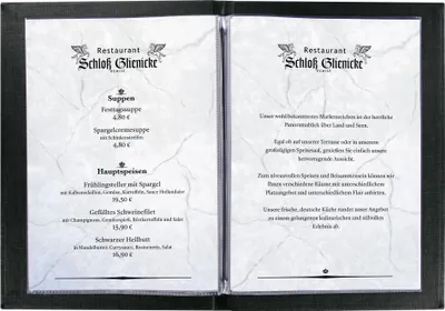 Produktbild von SIGEL SM110 Speisekarten-Mappe, Gummi-Bindung, A4, schwarz