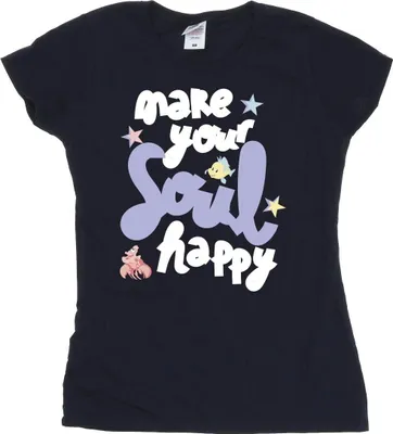 Produktbild von Disney - "The Little Mermaid Happy" T-Shirt für Damen BI26427 (M) (Marineblau)