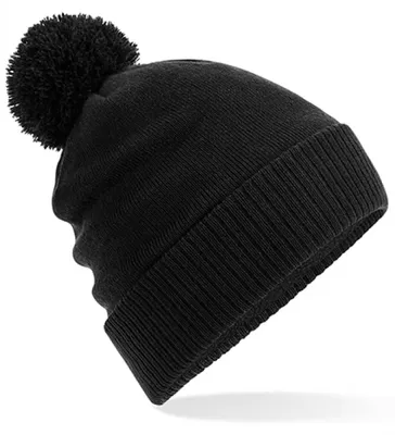 Produktbild von Beechfield B502 | Water Repellent Thermal Snowstar® Beanie - Bommelmütze - Farbe: Black - Größe: One Size