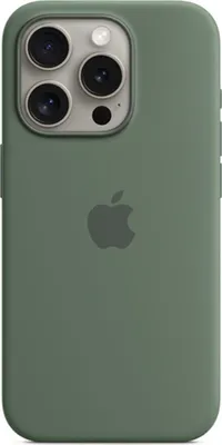 Produktbild von Apple iPhone 15 Pro Hülle - Silikon - Soft Case,Backcover - Grün