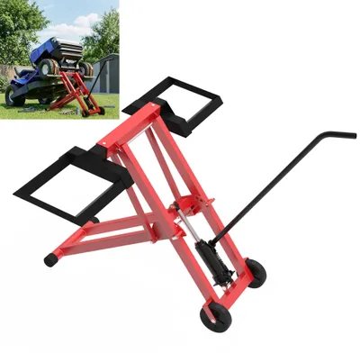 Produktbild von XMTECH Rasenmäher Lift hydraulisch 227 kg, Rasentraktor Heber klappbar, höhenverstellbar, Rasenmäher Zubehör
