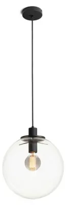 Obrázek produktu pro RED - DESIGN RENDL RENDL BOULDER 30 závěsné svítidlo čiré sklo/černá 230 V E27 15 W R14393
