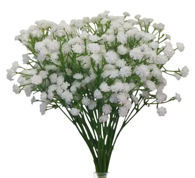Kunstblumen Gypsophila, 30 Stk, weiß, 27,5 cm, für Hochzeit & Deko