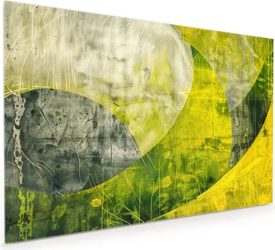 Produktbild von Küchenrückwand Spritzschutz Glas mit Motiv Abstraktkunst 40 x 40 cm