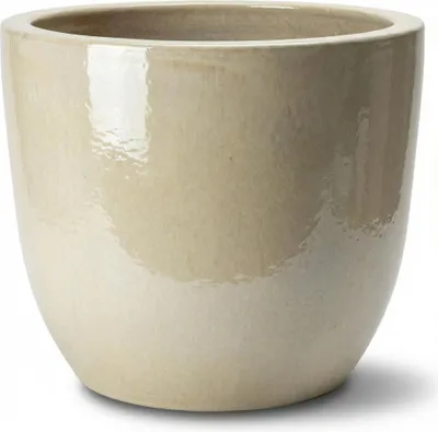 Zdjęcie produktu dla Doniczka ceramiczna Provencelia LANCELOT Perłowy, Ø21 cm x H19 cm, mrozoodporna