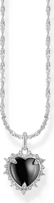 Produktbild von Kette, Anhänger Heart, Silber\Bk, L45