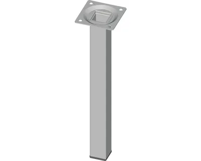Obrázek produktu pro Nábytková noha hranatá 25x25x250 mm bílý hliník