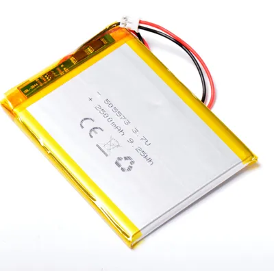 Obrázok produktu pre AFTERTECH 505573, 2500 mAh, 2,5 Ah, 73 x 55 x 5 mm, lítiovo-polymérová článok (LiPo), 3,7 V