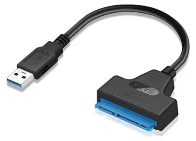 Produktbild von USB 3.0 zu SATA Kabel Adapter, SATA zu USB 3.0 22 Pin 2.5 Zoll Festplatte SSD Adapter Stecker Lead Cable III SSD Datenübertragung Wiederherstellung High-Speed Datenübertragung Sata Kabel