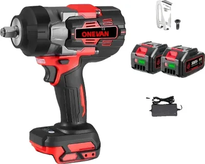 Obrázek produktu pro Rázový utahovák, maximální krouticí moment 2800 Nm, bezkartáčový motor, sada 2 baterií A