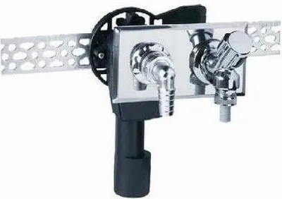 Produktbild von HAAS Wandeinbau-Waschgeräte-Siphon waagrecht  mit Armaturenkombination, DN 40/50, chrom