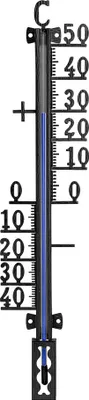 Image de Thermomètre extérieur / intérieur métal 27 cm.