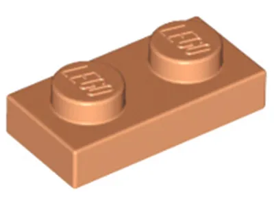 Produktbild von Lego® 250x 1x2 Platten 3023 - Plate Nougat - Nougat